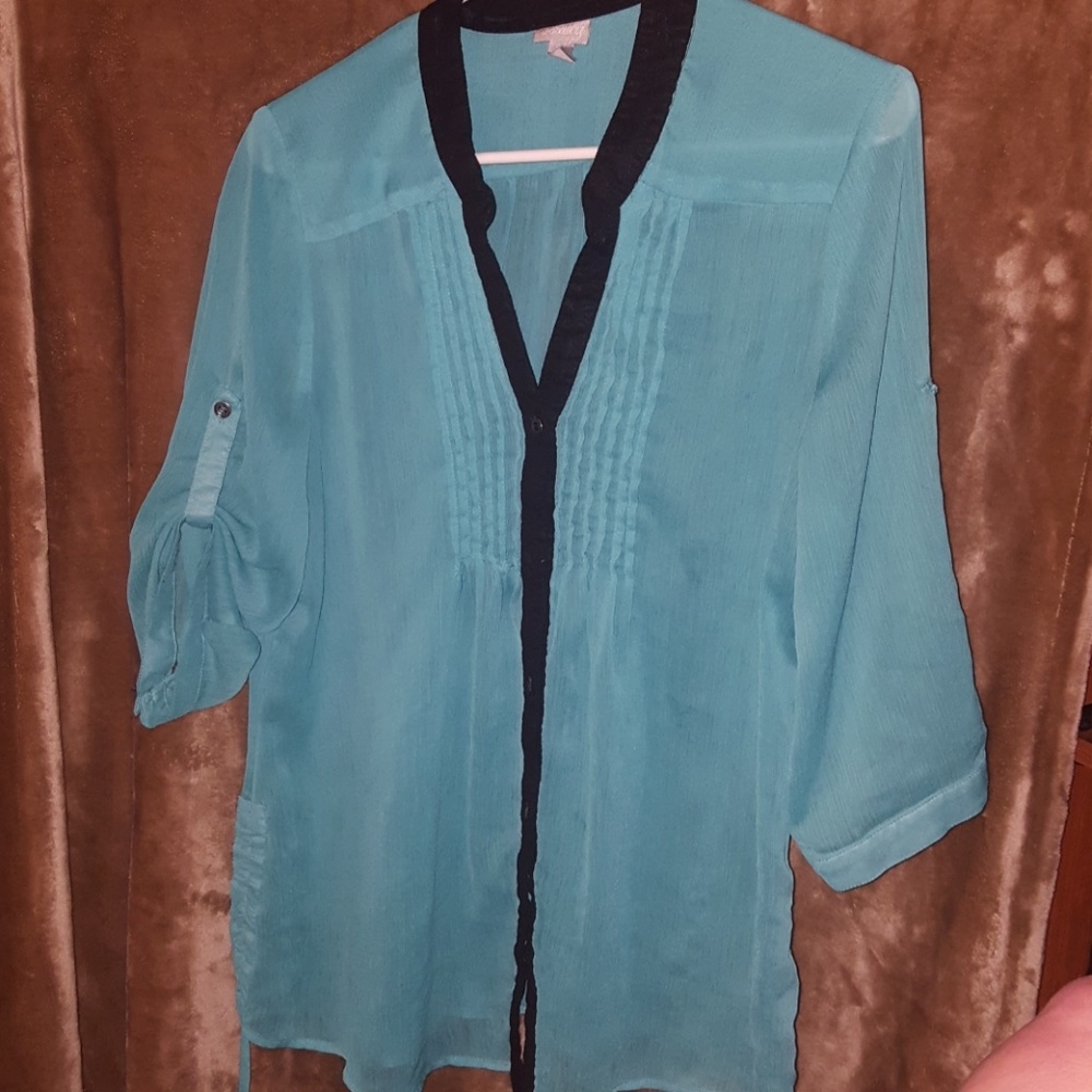 Turquoise Blouse